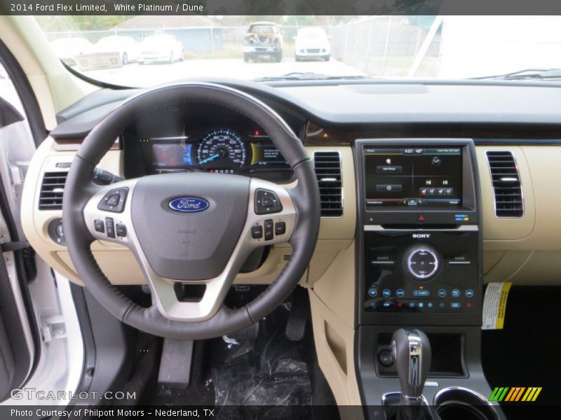 White Platinum / Dune 2014 Ford Flex Limited