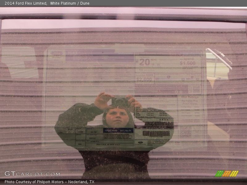 White Platinum / Dune 2014 Ford Flex Limited