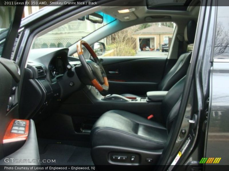 Smokey Granite Mica / Black 2011 Lexus RX 350 AWD