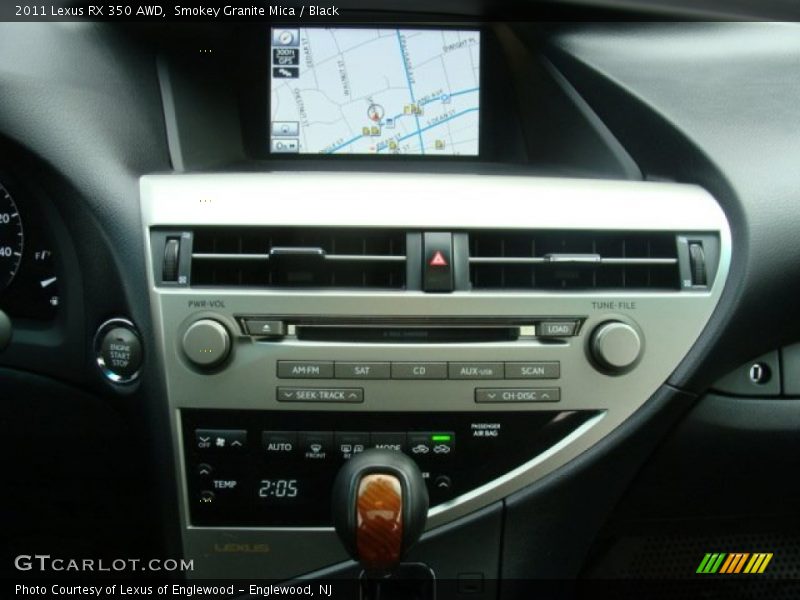 Smokey Granite Mica / Black 2011 Lexus RX 350 AWD
