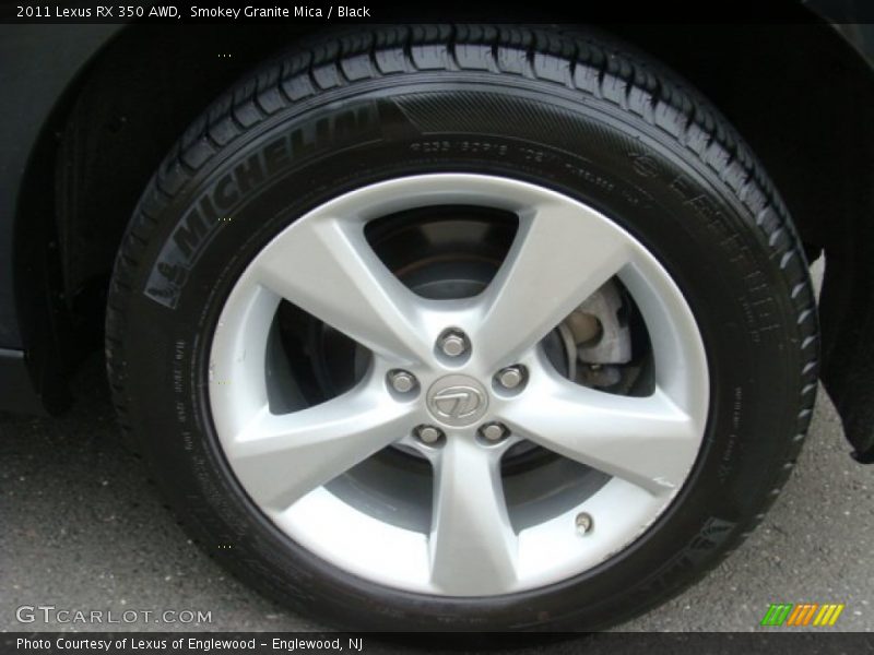 Smokey Granite Mica / Black 2011 Lexus RX 350 AWD