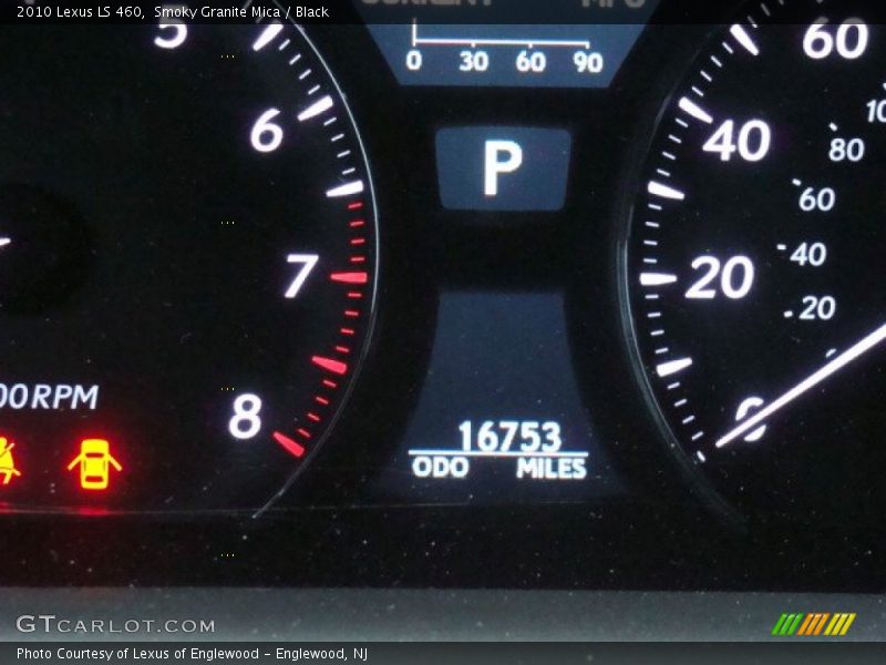 Smoky Granite Mica / Black 2010 Lexus LS 460