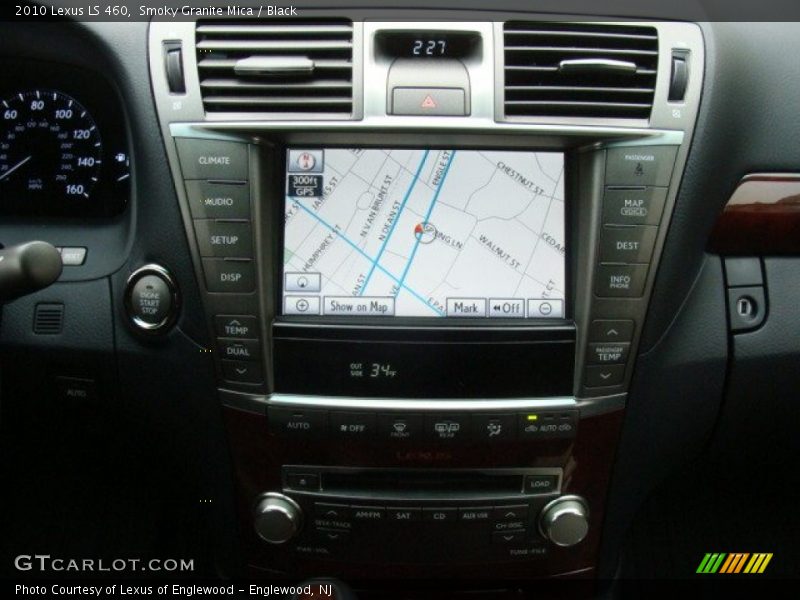 Smoky Granite Mica / Black 2010 Lexus LS 460