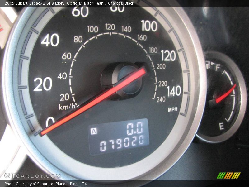Obsidian Black Pearl / Charcoal Black 2005 Subaru Legacy 2.5i Wagon