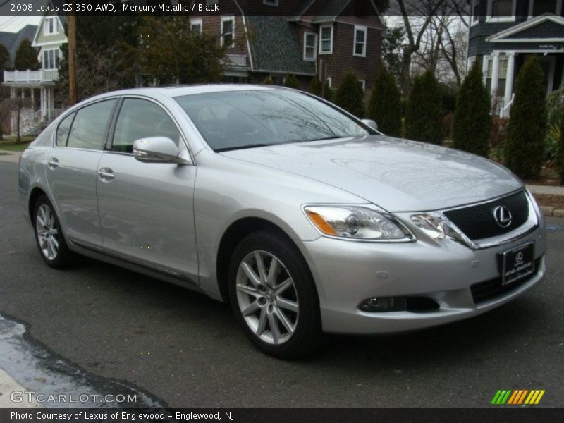 Mercury Metallic / Black 2008 Lexus GS 350 AWD