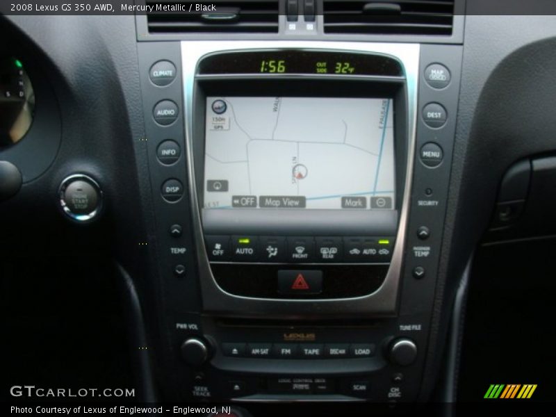 Mercury Metallic / Black 2008 Lexus GS 350 AWD