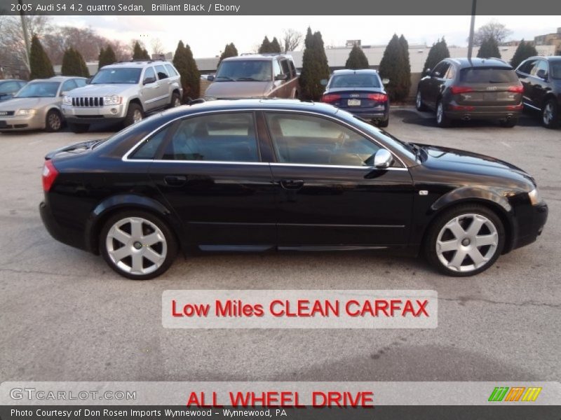 Brilliant Black / Ebony 2005 Audi S4 4.2 quattro Sedan