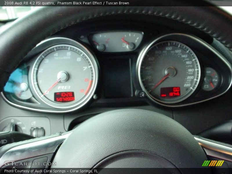 Phantom Black Pearl Effect / Tuscan Brown 2008 Audi R8 4.2 FSI quattro