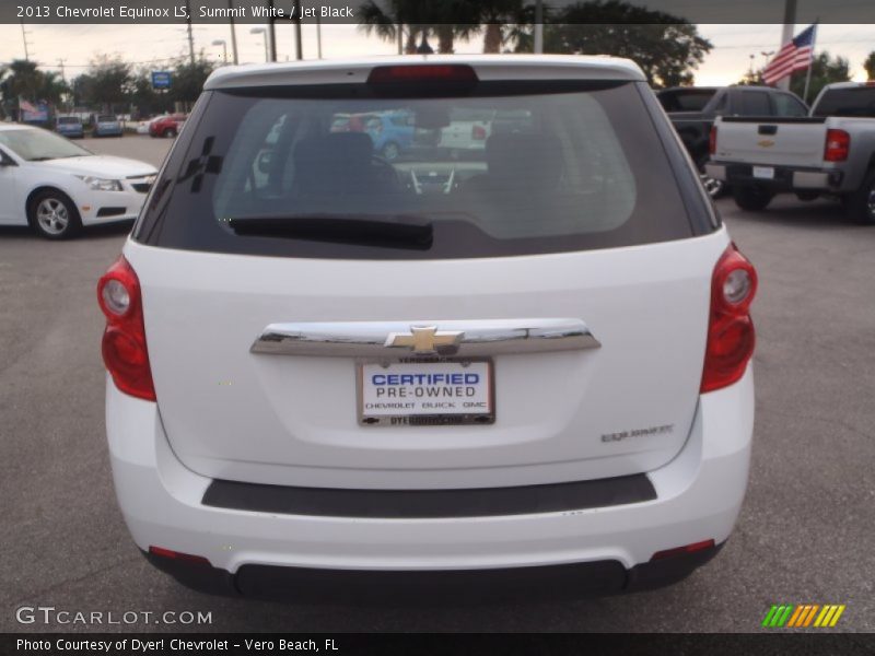 Summit White / Jet Black 2013 Chevrolet Equinox LS