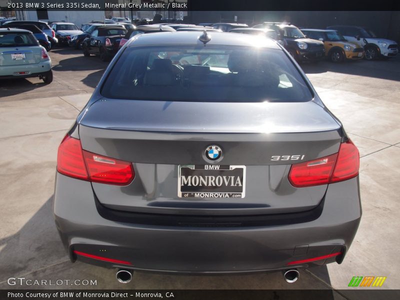 Mineral Grey Metallic / Black 2013 BMW 3 Series 335i Sedan
