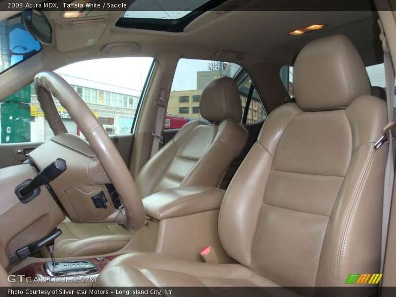 Taffeta White / Saddle 2003 Acura MDX
