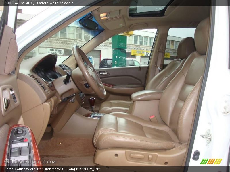 Taffeta White / Saddle 2003 Acura MDX