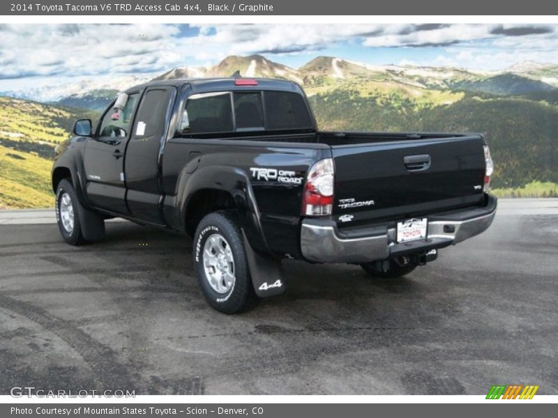 Black / Graphite 2014 Toyota Tacoma V6 TRD Access Cab 4x4