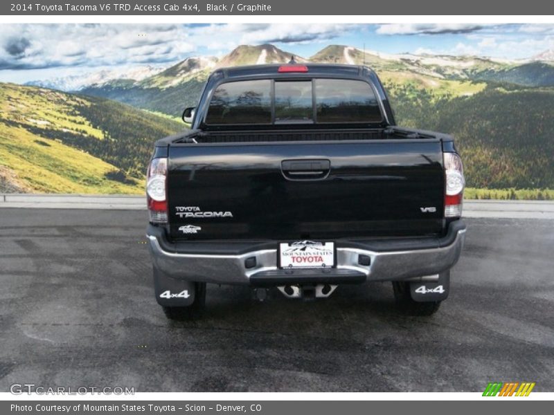 Black / Graphite 2014 Toyota Tacoma V6 TRD Access Cab 4x4