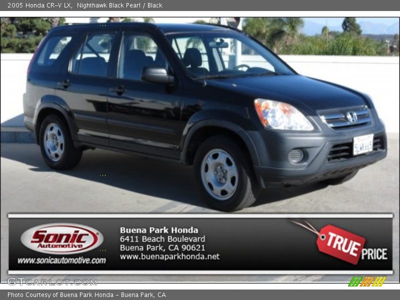 Nighthawk Black Pearl / Black 2005 Honda CR-V LX