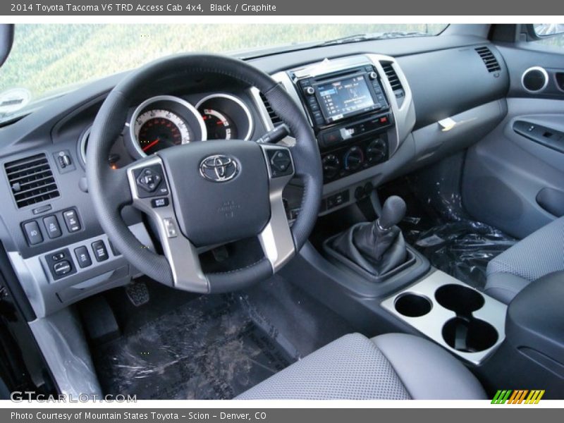Black / Graphite 2014 Toyota Tacoma V6 TRD Access Cab 4x4