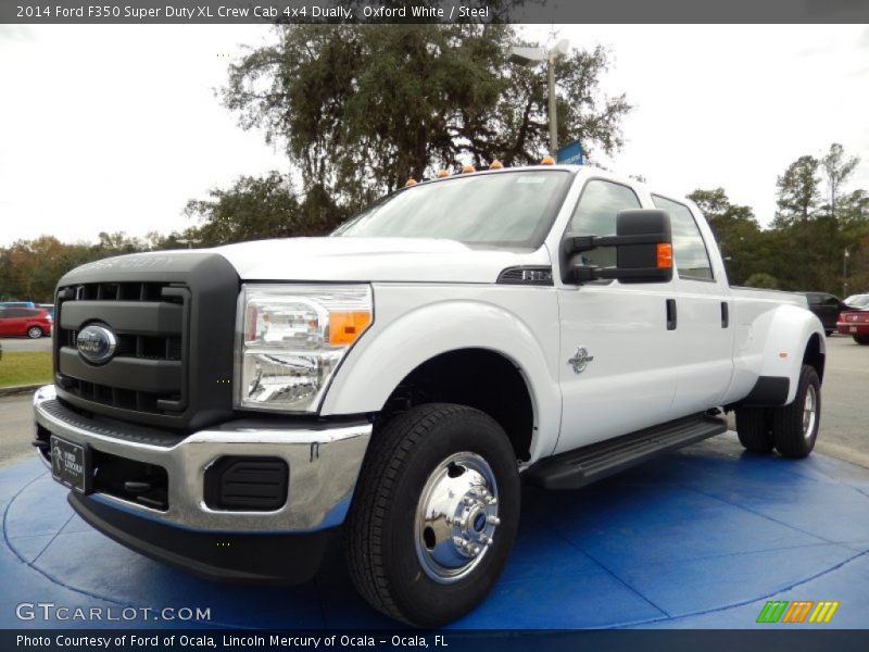 Oxford White / Steel 2014 Ford F350 Super Duty XL Crew Cab 4x4 Dually