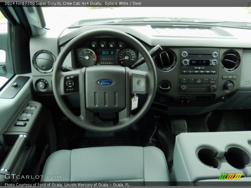 Oxford White / Steel 2014 Ford F350 Super Duty XL Crew Cab 4x4 Dually