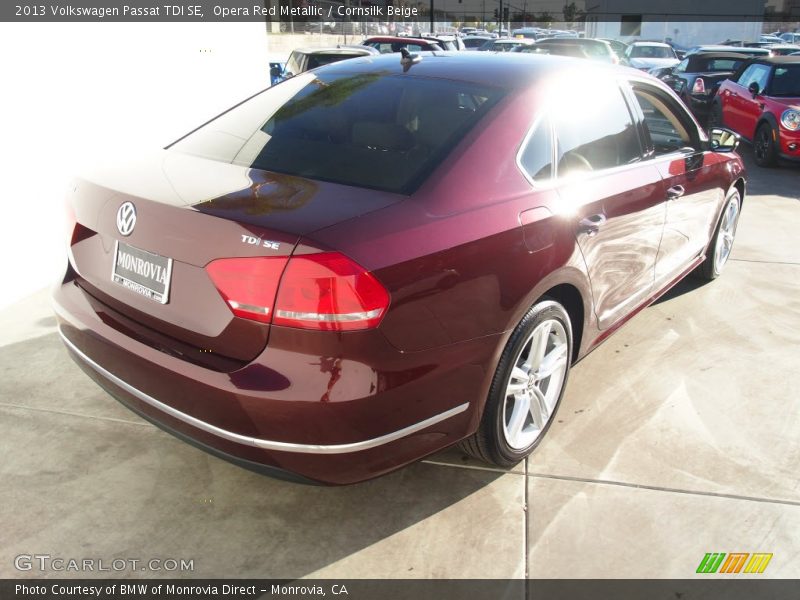 Opera Red Metallic / Cornsilk Beige 2013 Volkswagen Passat TDI SE