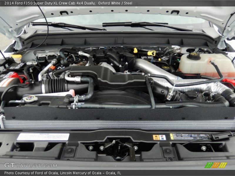 Oxford White / Steel 2014 Ford F350 Super Duty XL Crew Cab 4x4 Dually