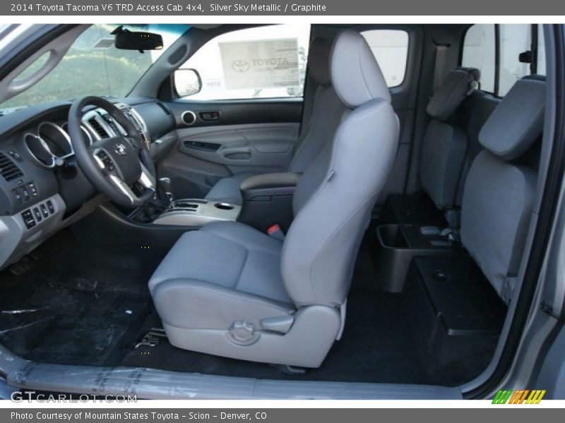 Silver Sky Metallic / Graphite 2014 Toyota Tacoma V6 TRD Access Cab 4x4