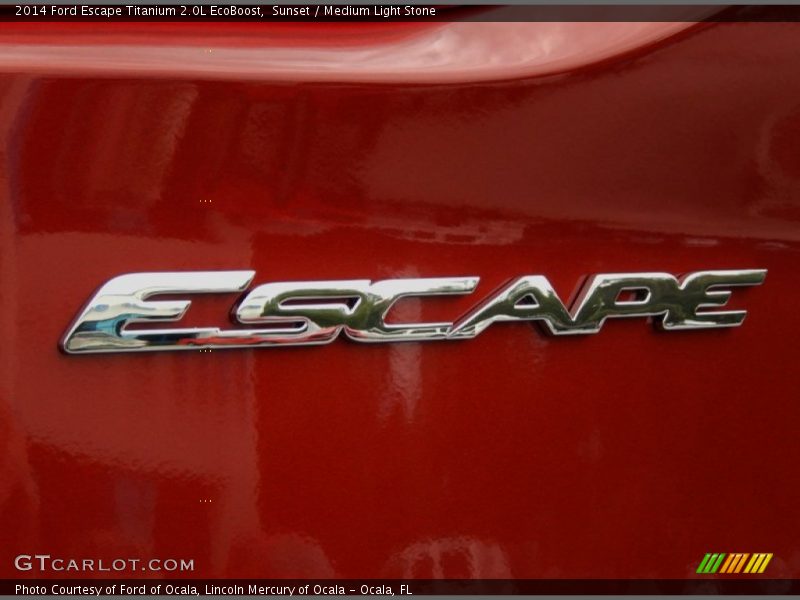 Sunset / Medium Light Stone 2014 Ford Escape Titanium 2.0L EcoBoost