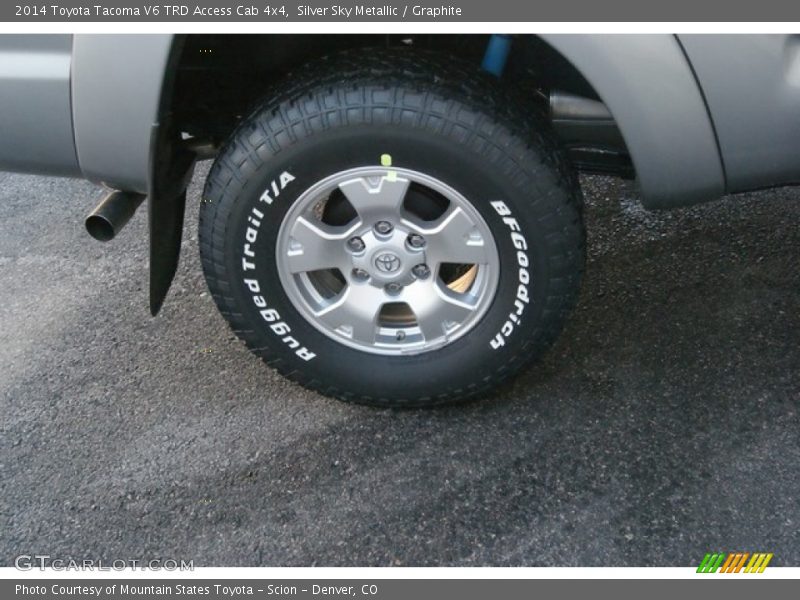 Silver Sky Metallic / Graphite 2014 Toyota Tacoma V6 TRD Access Cab 4x4