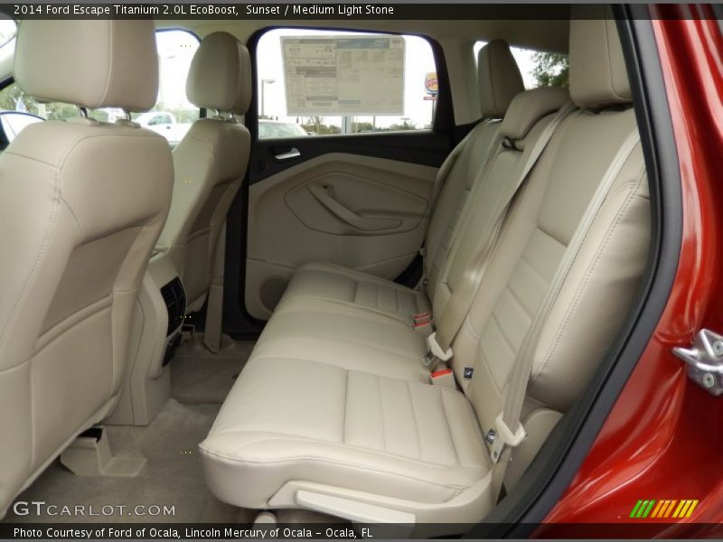 Sunset / Medium Light Stone 2014 Ford Escape Titanium 2.0L EcoBoost