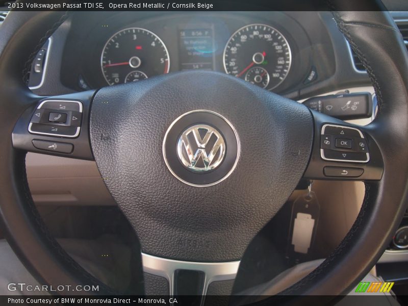 Opera Red Metallic / Cornsilk Beige 2013 Volkswagen Passat TDI SE