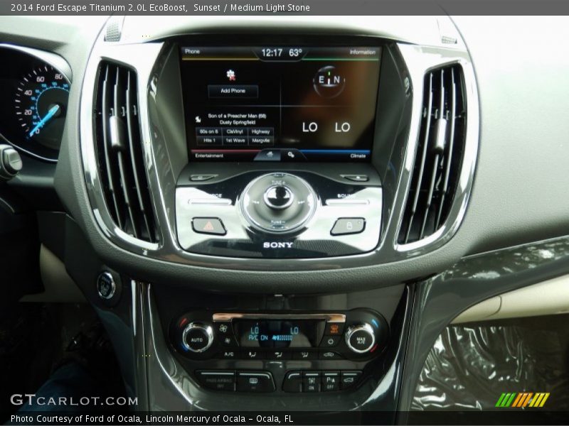 Sunset / Medium Light Stone 2014 Ford Escape Titanium 2.0L EcoBoost