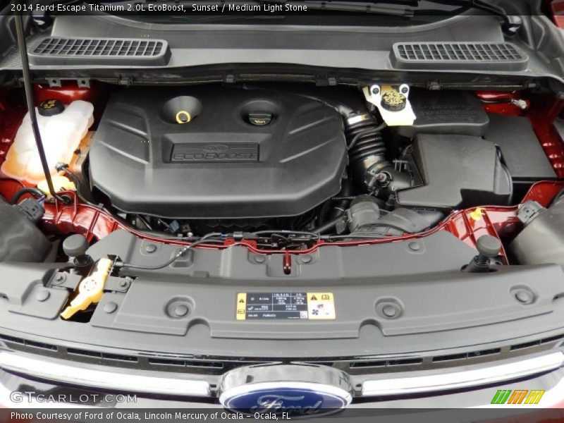 Sunset / Medium Light Stone 2014 Ford Escape Titanium 2.0L EcoBoost