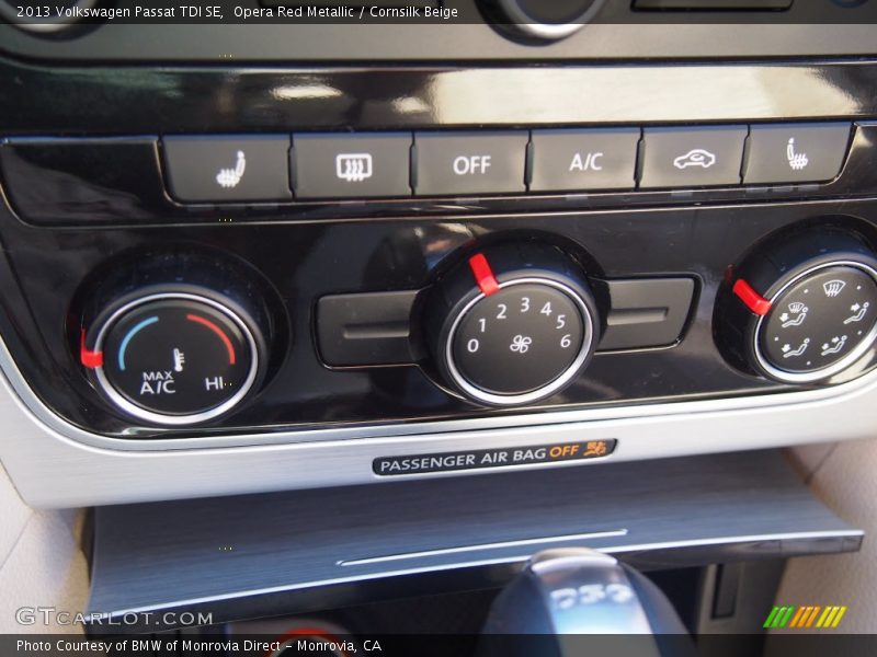 Opera Red Metallic / Cornsilk Beige 2013 Volkswagen Passat TDI SE