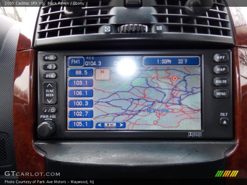 Navigation of 2005 SRX V6