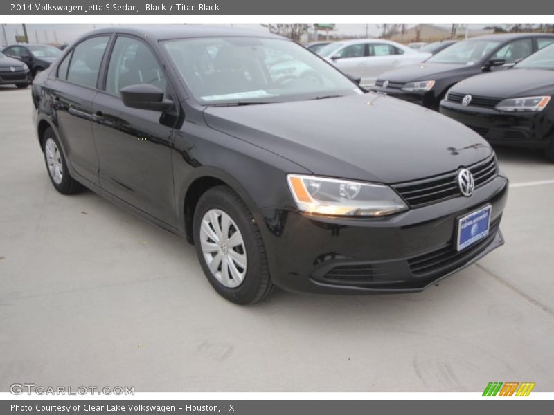 Black / Titan Black 2014 Volkswagen Jetta S Sedan