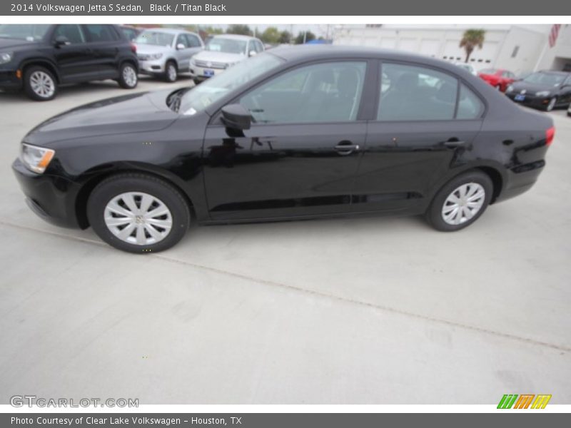 Black / Titan Black 2014 Volkswagen Jetta S Sedan