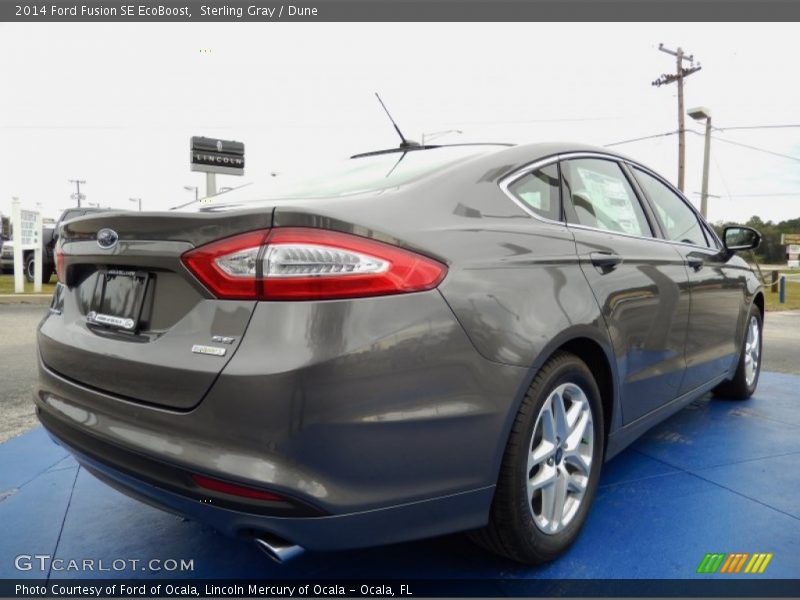 Sterling Gray / Dune 2014 Ford Fusion SE EcoBoost
