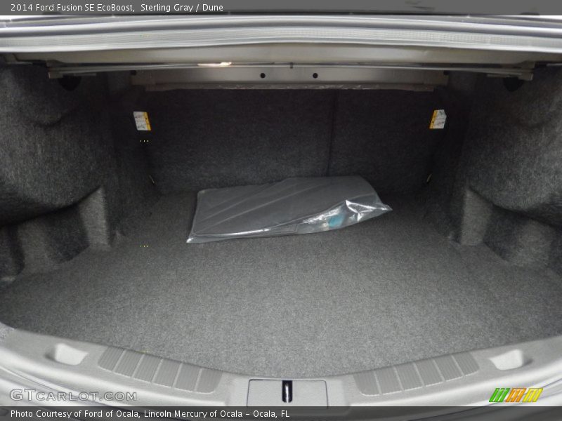 Sterling Gray / Dune 2014 Ford Fusion SE EcoBoost