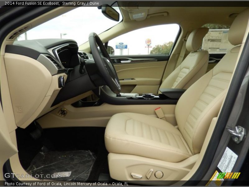 Sterling Gray / Dune 2014 Ford Fusion SE EcoBoost