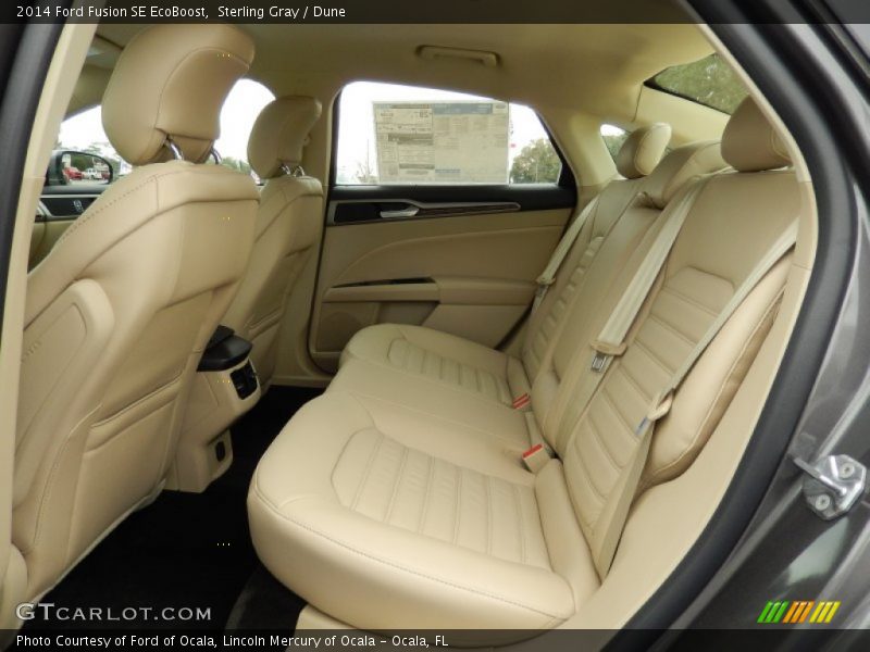 Sterling Gray / Dune 2014 Ford Fusion SE EcoBoost