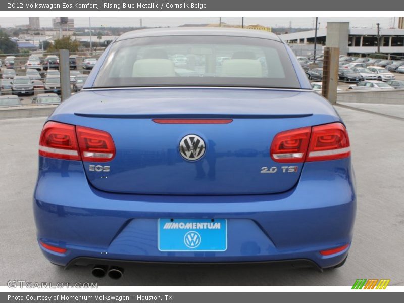 Rising Blue Metallic / Cornsilk Beige 2012 Volkswagen Eos Komfort