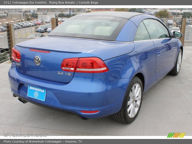 Rising Blue Metallic / Cornsilk Beige 2012 Volkswagen Eos Komfort