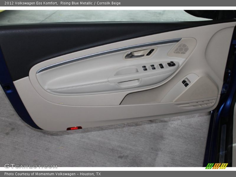 Rising Blue Metallic / Cornsilk Beige 2012 Volkswagen Eos Komfort