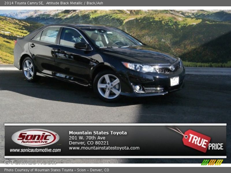 Attitude Black Metallic / Black/Ash 2014 Toyota Camry SE