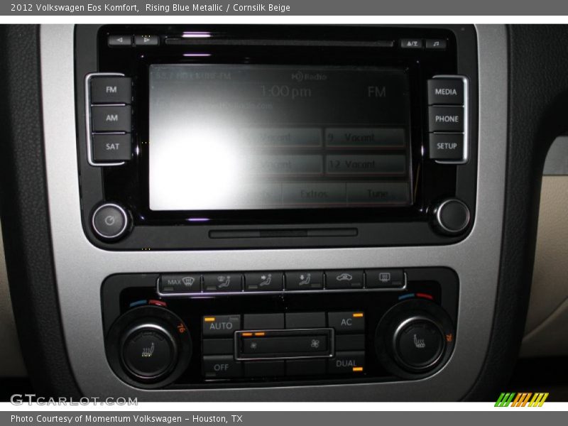 Rising Blue Metallic / Cornsilk Beige 2012 Volkswagen Eos Komfort