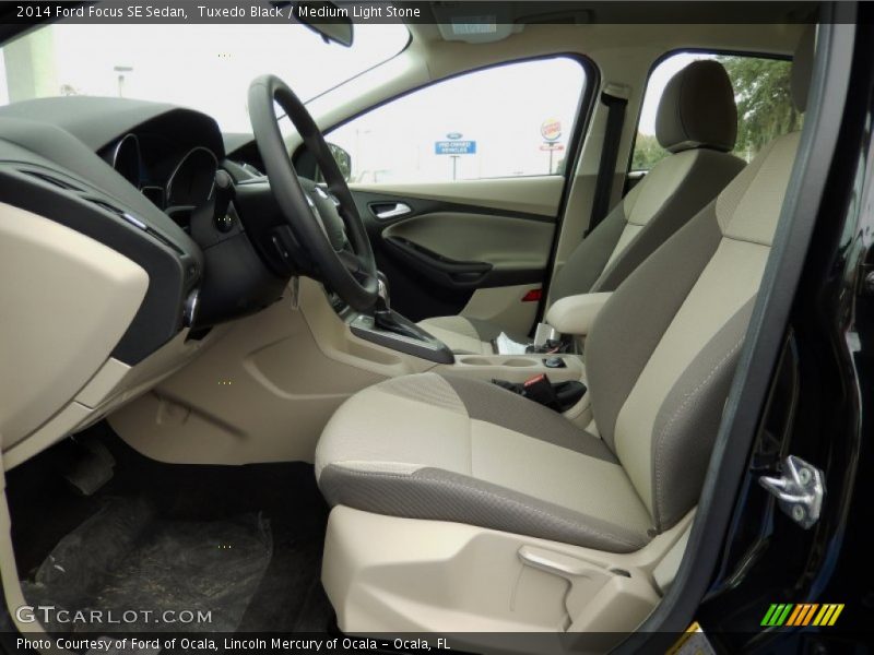 Tuxedo Black / Medium Light Stone 2014 Ford Focus SE Sedan