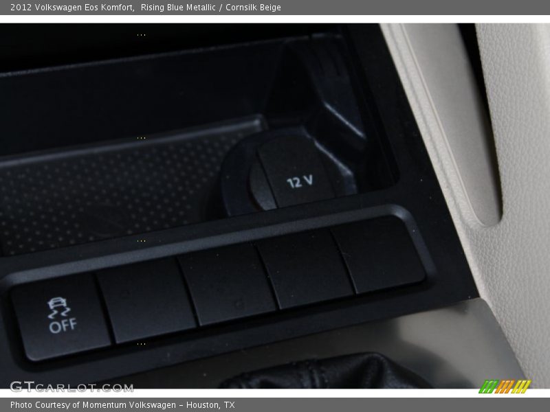 Rising Blue Metallic / Cornsilk Beige 2012 Volkswagen Eos Komfort