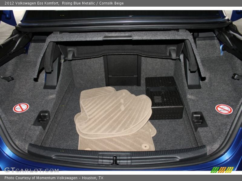 Rising Blue Metallic / Cornsilk Beige 2012 Volkswagen Eos Komfort