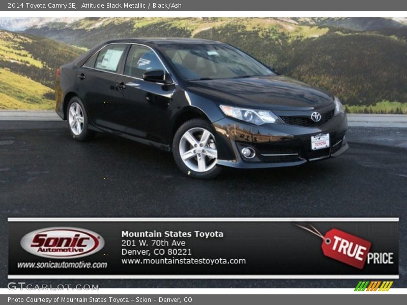 Attitude Black Metallic / Black/Ash 2014 Toyota Camry SE
