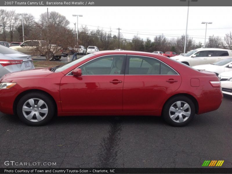 Barcelona Red Metallic / Ash 2007 Toyota Camry LE