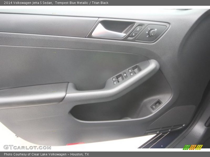 Tempest Blue Metallic / Titan Black 2014 Volkswagen Jetta S Sedan
